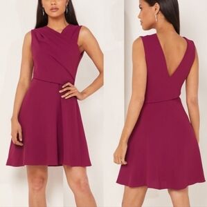🆕 REISS Marianne wrap-front crepe mini in Cherry